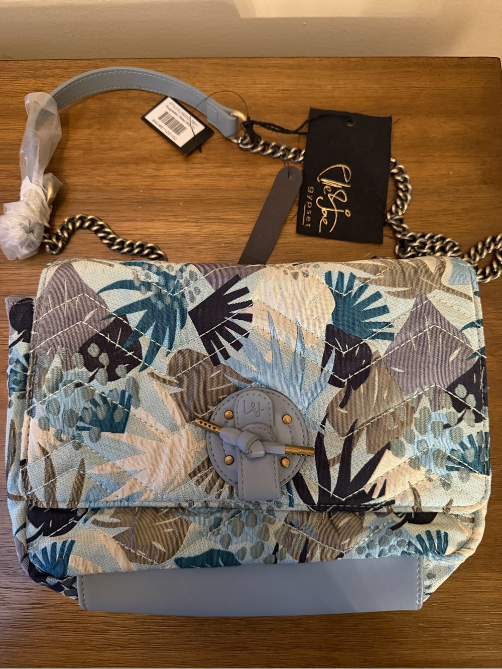 Elle Jae‎ Gypset NWT Painted Desert Baguette Dusty Sky Bag $98